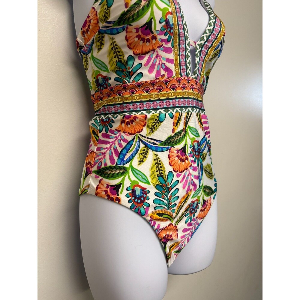 Sunshine 79 Women's One Piece Swimsuit Jungle Jive V Plunge Women's Size 6 - NWT - Picture 3 of 11